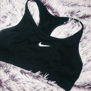Black Nike sports bra